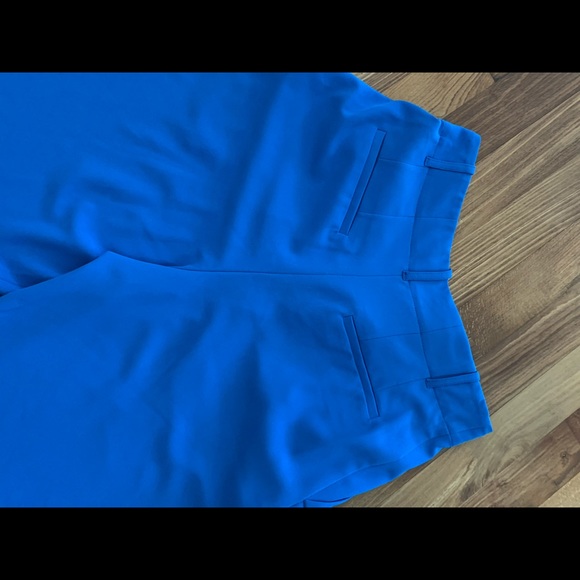 Alice + Olivia Blue pleated Wide Leg Trouser - Picture 6 of 6